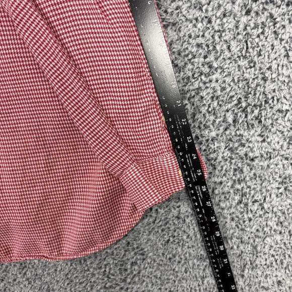 Southern Marsh Shirt Mens Extra Large Red Houndstooth Hampton Long Sleeve XL - Picture 14 of 15